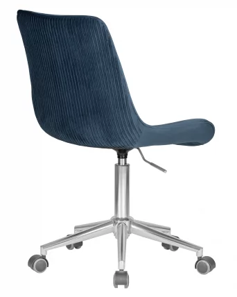 Кресло офисное DOBRIN DORA Синий велюр 1922-20_3