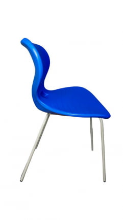 Стул универсального назначения АУРА (рост 6) Красный/Каркас полимерный хром / AURA_0