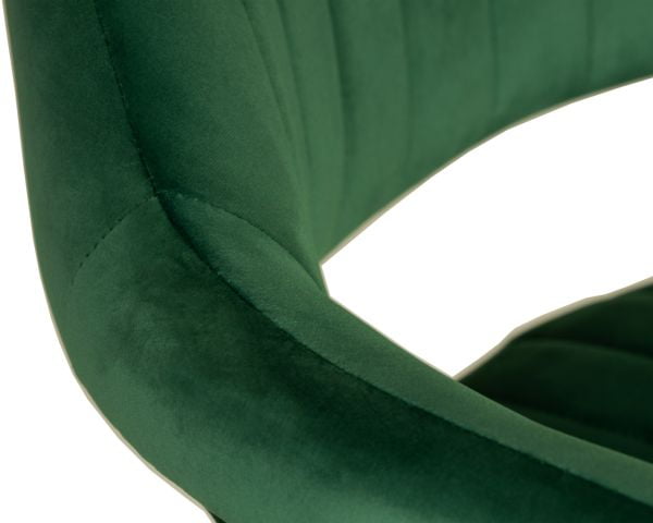 Стул барный ДОБРИН CХАРЛЙ БЛАCК (зеленый велюр (МДЖ9-88)) 2 шт / DOBRIN CHARLY BLACK (MJ9-88))_9