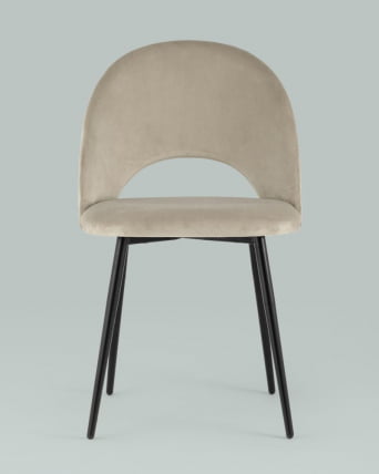 Стул Меган велюр Бежевый_2