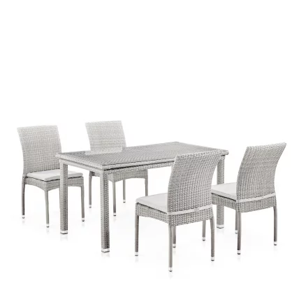 Комплект плетеной мебели T256С/Y380B-W85 4Pcs + подушки в комплекте Комплект плетеной мебели T256С/Y380B-W85 4Pcs + подушки в комплекте_0