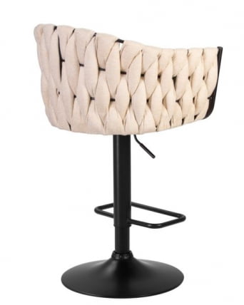 Стул барный DOBRIN LEON (бежевая ткань (LAR 275-1)) 2 шт_4