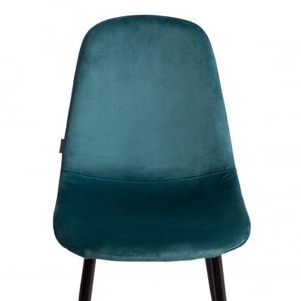 Стул BREEZE (mod. JSC-58) Велюр/металл , 44 х 53 х 86 см, light blue (светло-синий) HLR60 / черный_5