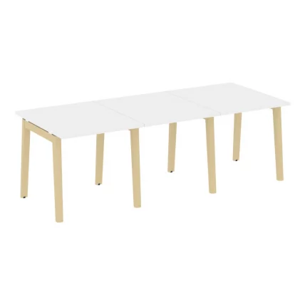 Стол переговорный (3 столешницы) ONIX WOOD OW.PRG-3.0 Белый Бриллиант/Светлый_0