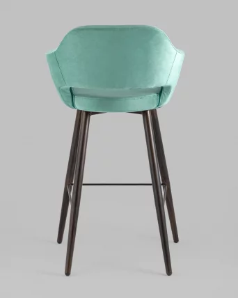 Стул барный Саймон Б велюр Морской_4