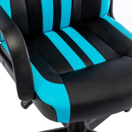 Кресло компьютерное BRABIX Stripe GM-202 экокожа Черный-голубой_12