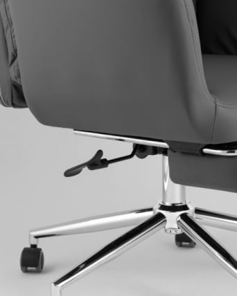 Кресло руководителя ТопЧаирс Солид НC с оттоманкой серый / TopChairs Solid NC_2