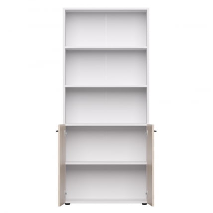 Шкаф полузакрытый Everprof EVO 254Н003 Дуб Соната Белый_1