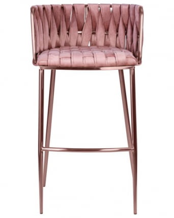 Стул барный ДОБРИН ЕММА РОСЕ ГОЛД (розовый велюр (ВФ-10)) 4 шт / DOBRIN EMMA ROSE GOLD (VF-10))_6