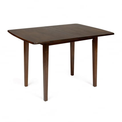 Стол TEODORO (mod. F-SHR3624RD W4) дерево гевея/мдф, 60x90(90x120)x76см, walnut (орех)_2