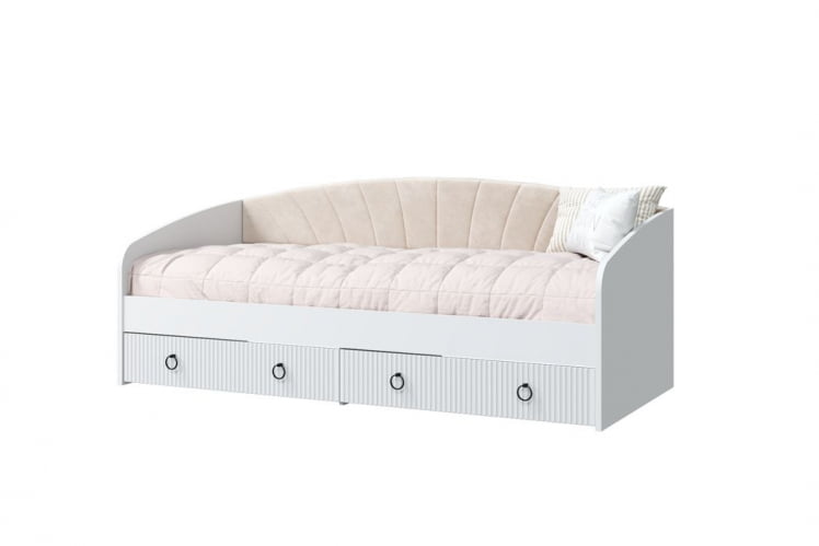 Кровать-софа Шарлиз, белый снег_0