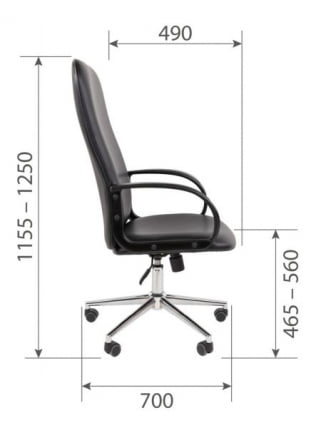 Кресло руководителя CХАИРМАН 278 ЭКО Черный / CHAIRMAN_12