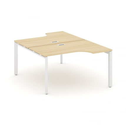Рабочая станция эргономичная Стайл Проджект СН-59П.ДРПА-011 Акация Лорка/Металл Белый/Белый Заглушка / SN-59P.DRPA-011_0