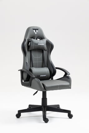 Кресло спортивное TopChairs Wyvern серо-черный_0