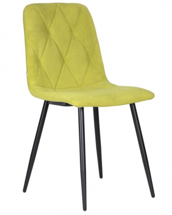 Стул обеденный ДОБРИН CХИЛЛЙ РОМБО (Лайм Симпле 14, основание черное) 4 шт / DOBRIN CHILLY ROMBO Simple_1