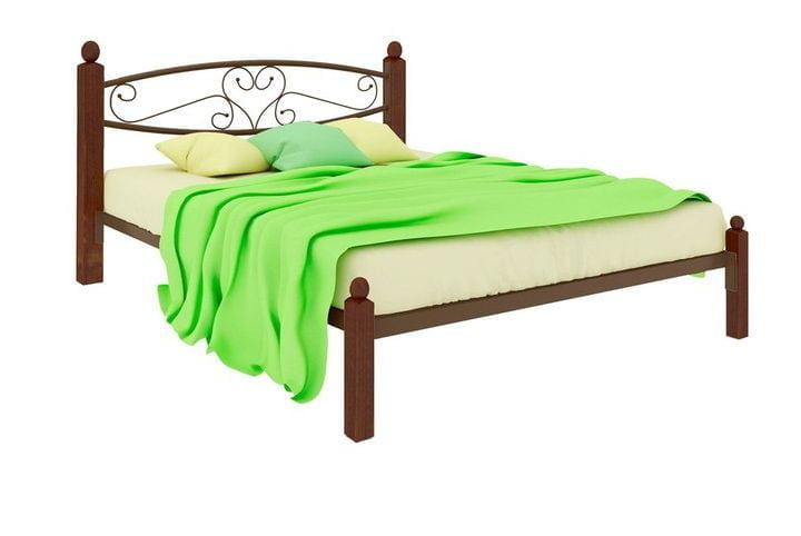 Кровать Каролина Lux 1200х1900 Коричневая_0