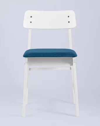 Комплект из двух стульев ODEN WHITE 2 шт Синий_3