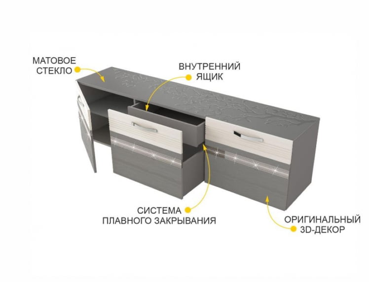 ТВ-тумба Графит 604.03 ТВ-тумба Графит 604.03_2