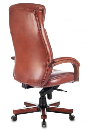 Кресло руководителя Бюрократ T-9922WALNUT/Leather Eichel_3