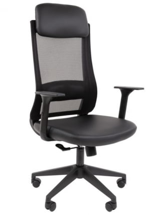 Офисное кресло CHAIRMAN 500 LT экокожа Черный_0