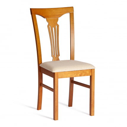 Стул Гермес/ Hermes дерево гевея, 43х49х94см, Espresso, ткань бежевая (S178-4)_0