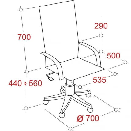 Кресло руководителя EChair-633 TR 470980 Черное_3
