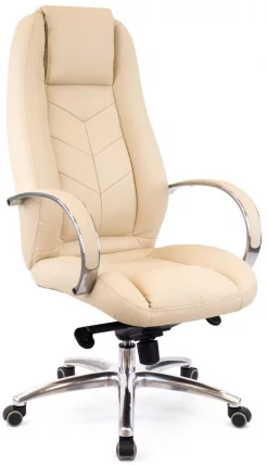 Кресло руководителя Drift Lux M кожа Бежевый_3