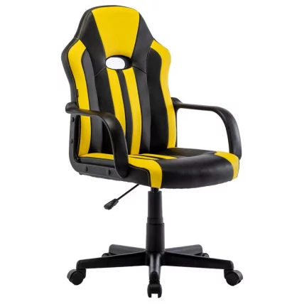 Кресло компьютерное BRABIX Stripe GM-202 экокожа Черный-желтый_1