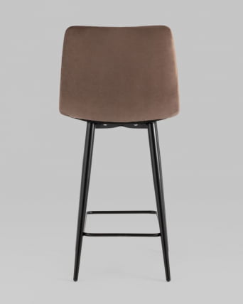 Стул полубарный Джанго 60 см велюр Коричневый_3