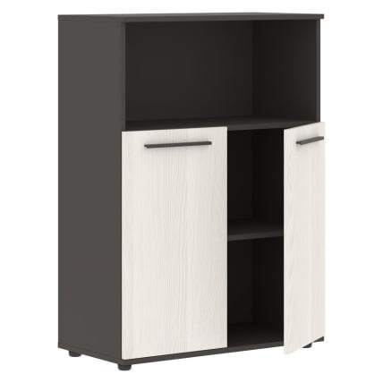 Шкаф с глухими малыми дверьми ЕДИС ЕМCС 85.3 Ясень Траун Мокко Мокко / EDIS EMCS_1