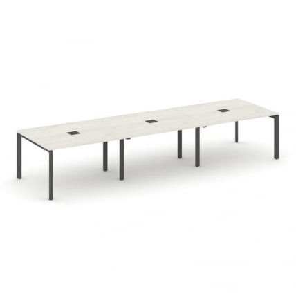Стол переговорный Стайл Проджект СН-59П.СПРГ-053 Дуб Наварра/Металл Антрацит 4140*1180*750 / SN-59P.SPRG-053_0