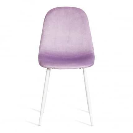 Стул BREEZE (mod. 4724) вельвет/металл, 44 х 53 х 87 см, Light lavander (светло-лавандовый) HLR26 / белый_4
