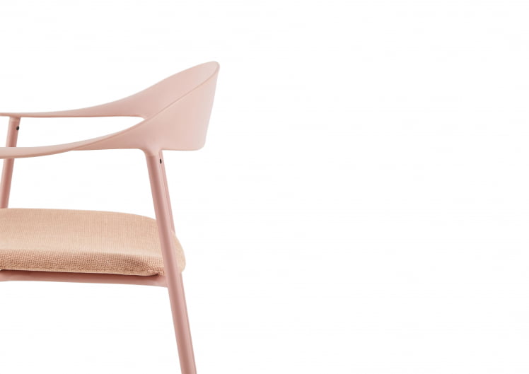 Стул Eila с подушкой пластик розовый_8