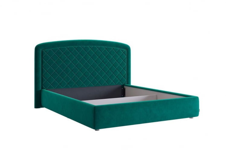 Кровать 1.6 Сильва 2 КМ1.6-18 сосна (велюр) / KM1.6-18_2