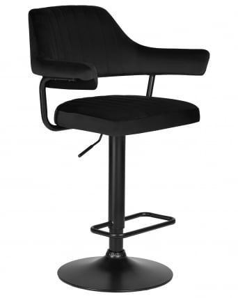 Стул барный DOBRIN CHARLY BLACK (черный велюр (MJ9-101))_0