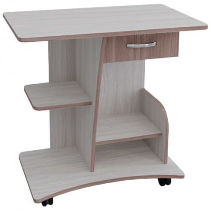 Стол компьютерный «Юниор-8» Ясень шимо светлый/темный_0