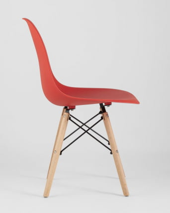 Стул Eames Style DSW красный (разборный каркас)_4