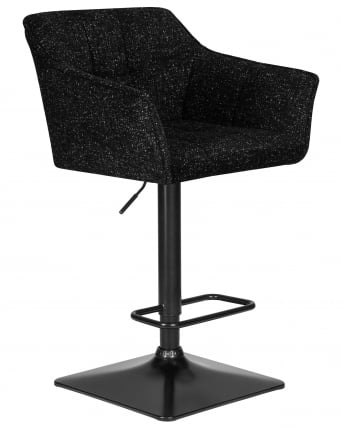 Стул барный DOBRIN RALF (черный твид (LEO18))_1