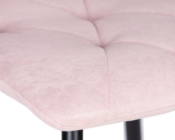 Стул обеденный ДОБРИН CХИЛЛЙ РОМБО (Розовый Симпле 03, основание черное) 4 шт / DOBRIN CHILLY ROMBO Simple_7