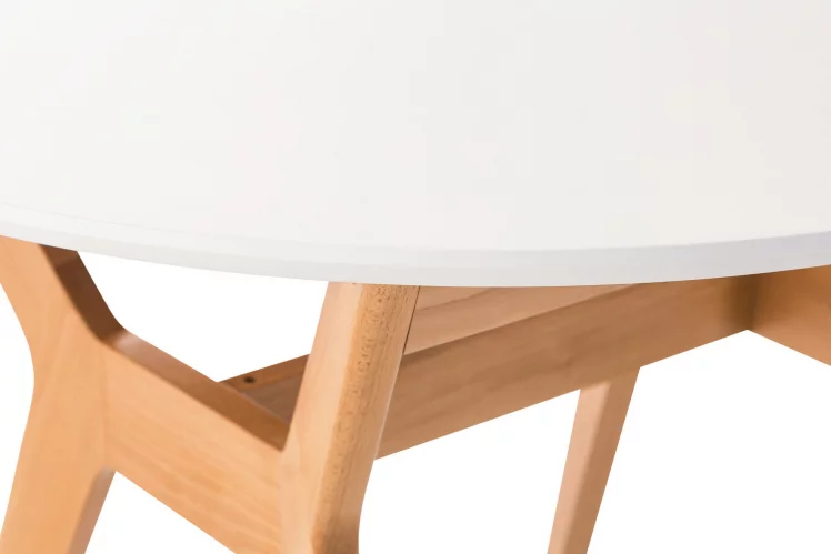 Стол Нарвик круглый д.960 бук-белый_1