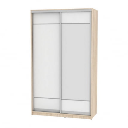 Шкаф-купе B-220х135х60-2(ДСС-Белый-D7D8)_0