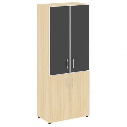Шкаф Ялта ЛТ.СТ-1.2 Р блаcк Акация Лорка/Стекло Блаcк 800*450*1987 / LT.ST-1.2 R black Black_0