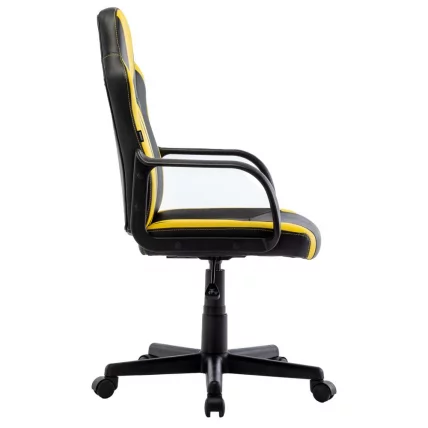 Кресло компьютерное BRABIX Stripe GM-202 экокожа Черный-желтый_5