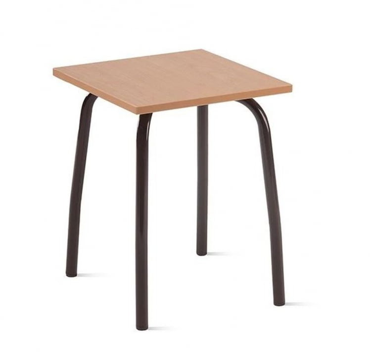 Табурет кухонный 320х320 мм ЛДСП Бук/Металл Черная шагрень_0