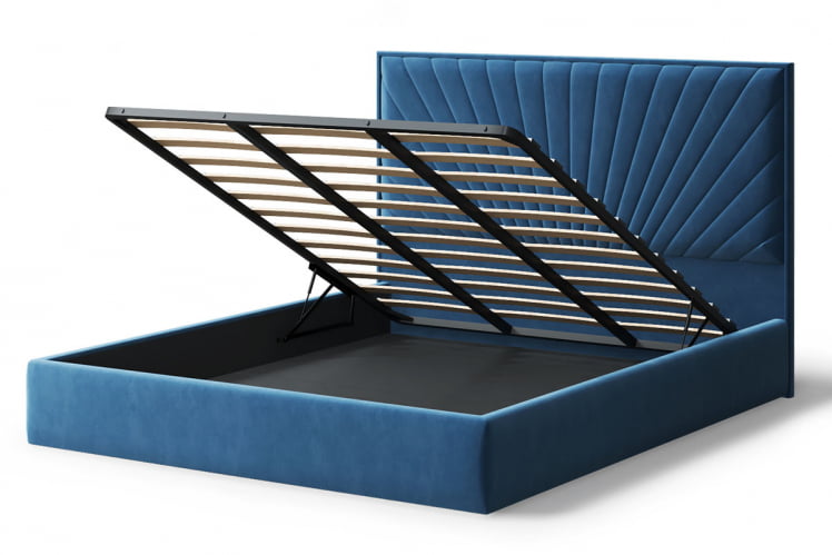 Кровать Леона, 2000*1200 мм, синий_2