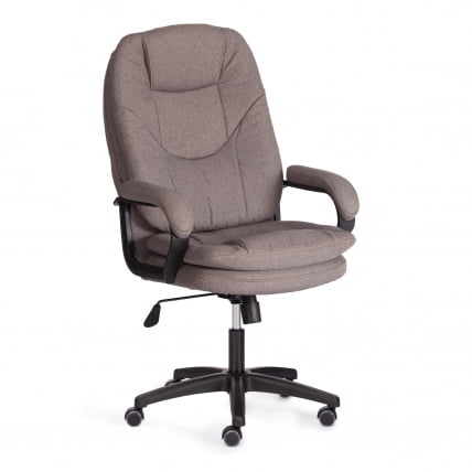 Кресло COMFORT LT (22) ткань рогожка Nice, мокко (серо-бежевая)_0