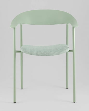 Стул Eila с подушкой пластик зеленый_2
