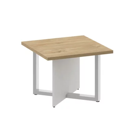 Стол журнальный, квадратный SHIFT SK.SG-KV-60 Тиквуд Светлый/Белый Бриллиант_0