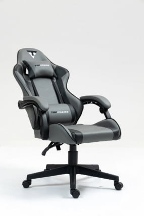 Кресло спортивное ТопЧаирс Коммандер серо-черный / TopChairs Commander_10