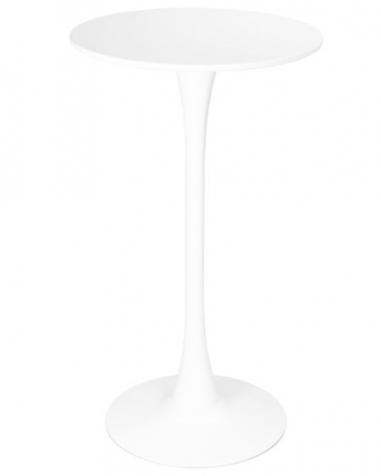 Стол барный MIA BAR (белая столешница, белое основание)_1